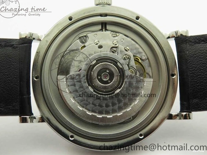 MIROTIME 0217 Portofino Automatic SS FKF 1:1 Best Edition White Dial SS Markers on Black Leather Strap A QuickDry 7138